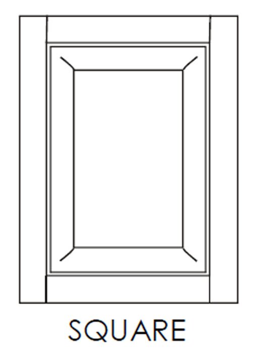 Wood cabinet doors square design choice